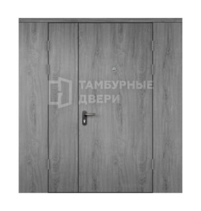 Дверь тамбурная глухая с перегородкой МДФ — скелет ТД-251
