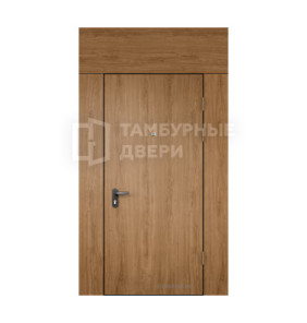 Дверь тамбурная глухая с фрамугой и перегородкой ламинат — ламинат ТД-87